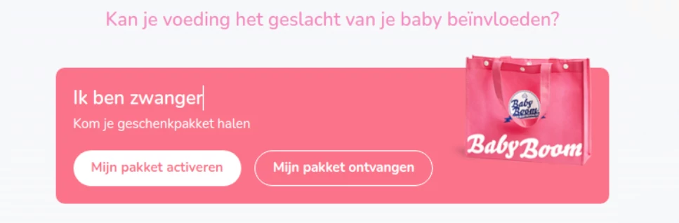 De babyBoom babypakket